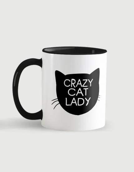 Κούπα κεραμική με τύπωμα Crazy Cat Lady