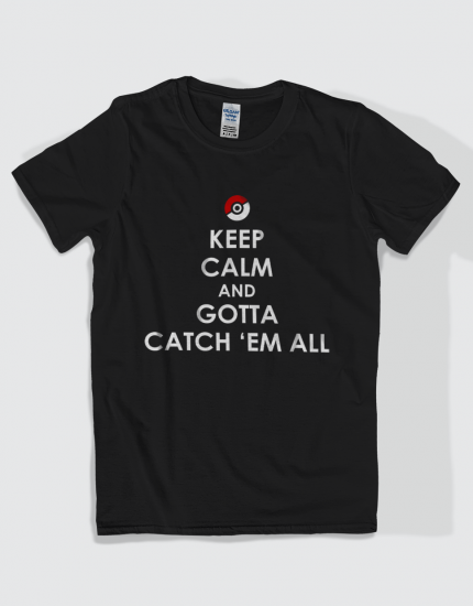 Μπλουζάκι με στάμπα Keep calm - Pokemon