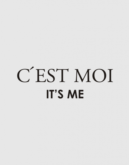 Μπλουζάκι με στάμπα C'est Moi