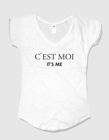 Μπλουζάκι με στάμπα C'est Moi
