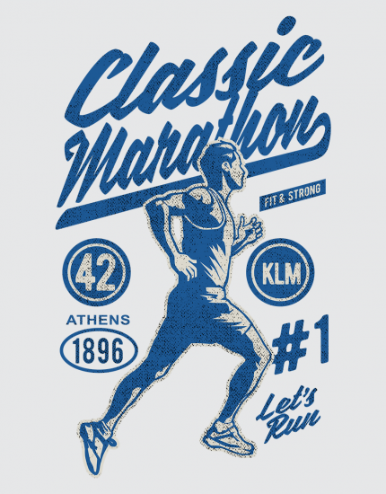 Μπλουζάκι με τύπωμα Classic Marathon