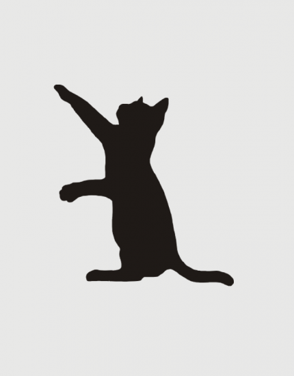 Υφασμάτινη τσάντα με στάμπα Climb Cat