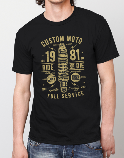 Μπλουζάκι με τύπωμα Custom Moto Full Service