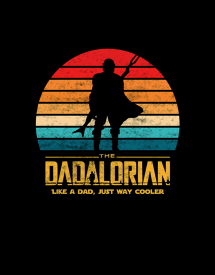Μπλουζάκι με τύπωμα Dadalorian Retro