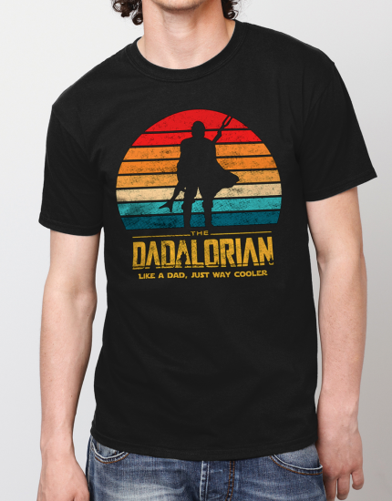 Μπλουζάκι με τύπωμα Dadalorian Retro