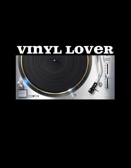 Hoodied φούτερ με στάμπα Vinyl Lover