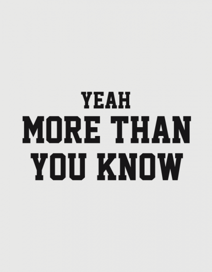 Hoodied φούτερ με στάμπα More than you know