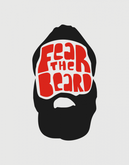 Αμάνικο φούτερ γκρι με τύπωμα Fear the Beard
