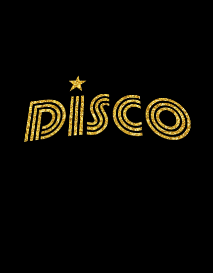 Μπλουζάκι με στάμπα DISCO