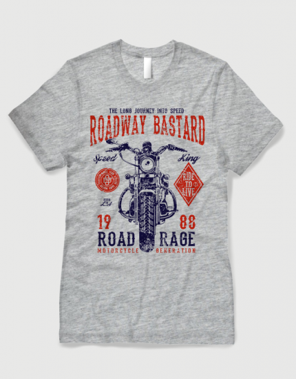 Μπλουζάκι με στάμπα Roadway Bastard