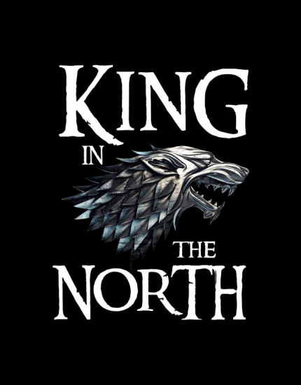 Μπλουζάκι με στάμπα King of the North