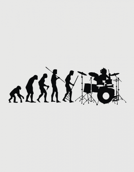 Μπλουζάκι με στάμπα Drummer Evolution