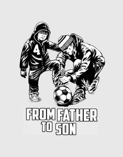 Μπλουζάκι με στάμπα From father to son 4