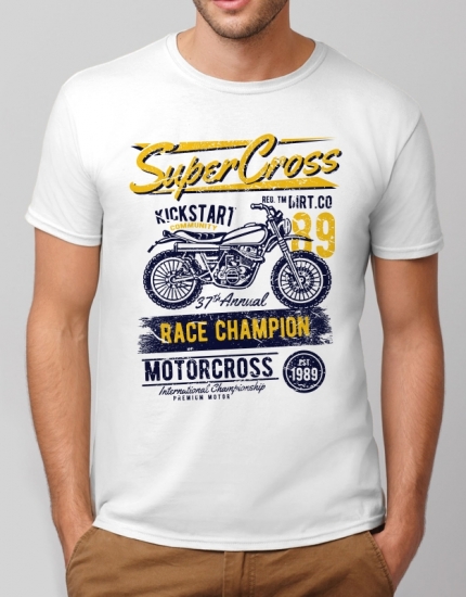 Μπλουζάκι με στάμπα Super Cross