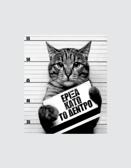 Μπλουζάκι με τύπωμα Έριξα κάτω το δέντρο