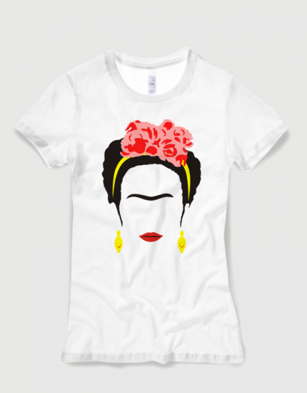 Μπλουζάκι με στάμπα Frida Kahlo