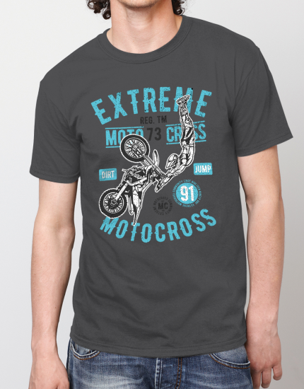 Μπλουζάκι με τύπωμα Extreme Motocross