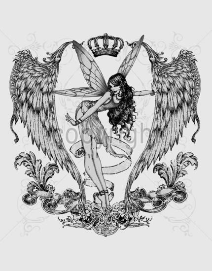 Μπλουζάκι με στάμπα Crown Fairy