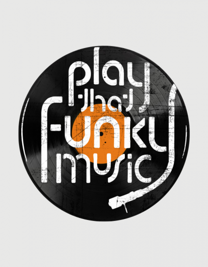 Μπλουζάκι με στάμπα Play that funky music