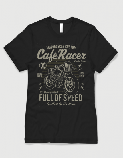 Μπλουζάκι με στάμπα Cafe Racer