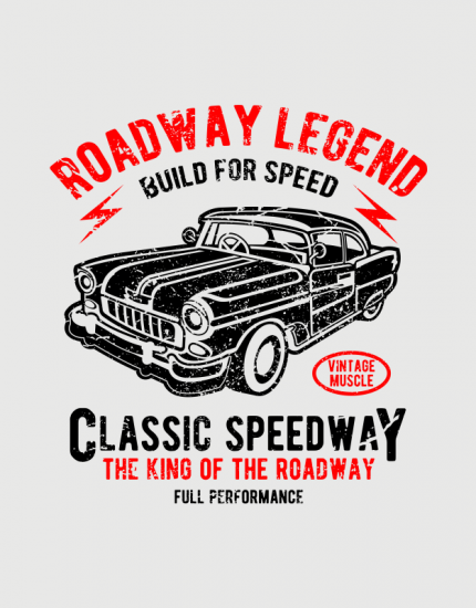 Μπλουζάκι με στάμπα Roadway Legend