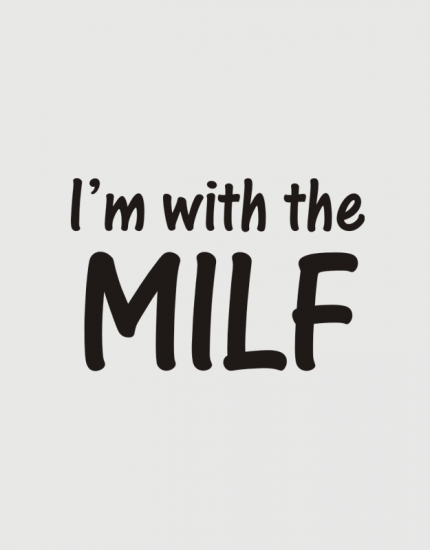 παιδικό φορμάκι με τύπωμα I am with the milf