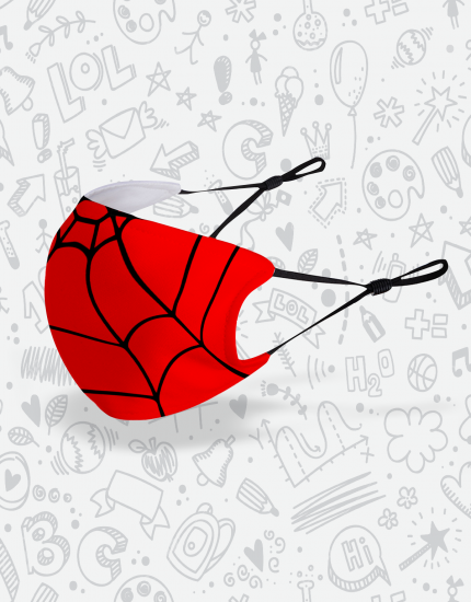 Μάσκα παιδική με τύπωμα Spider mask Μάσκα παιδική με τύπωμα Spider mask
