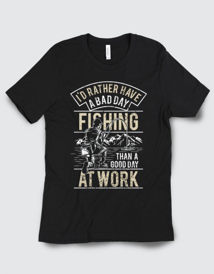 Μπλουζάκι με τύπωμα Fishing Life