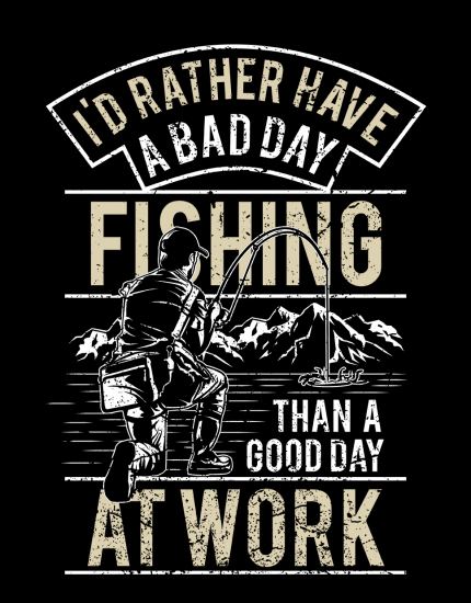 Μπλουζάκι με τύπωμα Fishing Life