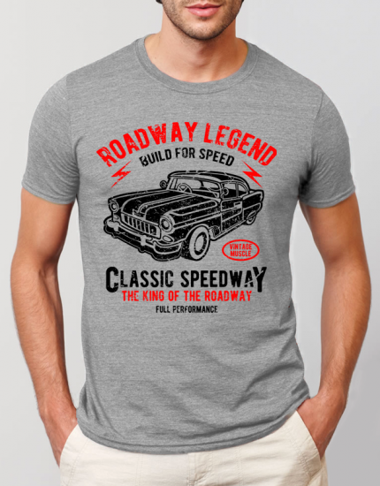 Μπλουζάκι με στάμπα Roadway Legend