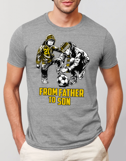 Μπλουζάκι με στάμπα From father to son 