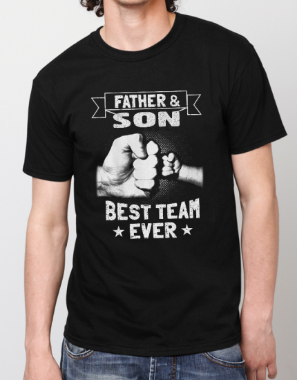 Μπλουζάκι με στάμπα Father & Son 