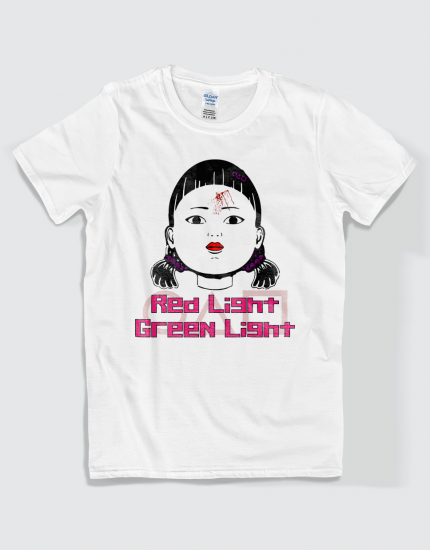 Μπλουζάκι με στάμπα Red light Green light