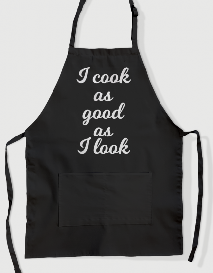 Ποδιά Μαγειρικής με τύπωμα I look as good as i cook