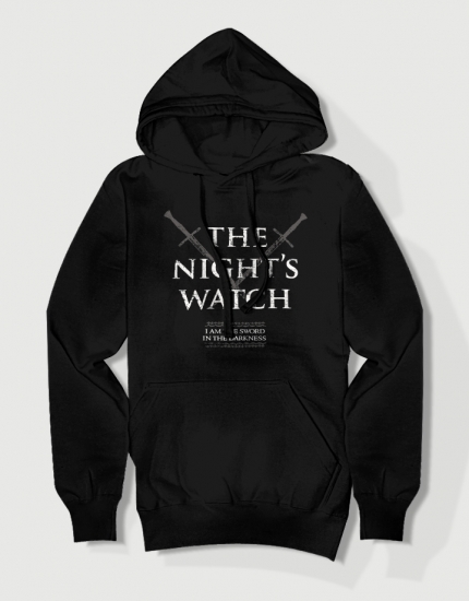 Hoodied φούτερ με στάμπα The night's watch