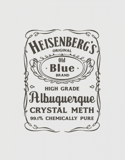 Μπλουζάκι με στάμπα Heisenberg's crystal meth