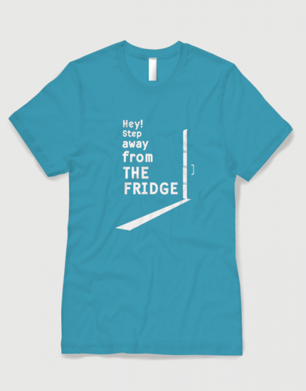Μπλουζάκι με στάμπα Step away from the fridge