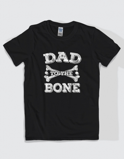 Μπλουζάκι με τύπωμα Dad to the Bone