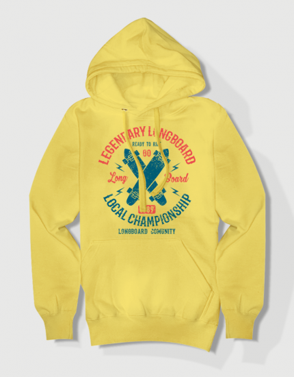 Hoodied φούτερ με στάμπα Legendary Longboard