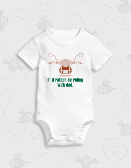 Μπλουζάκι με στάμπα Riding with dad