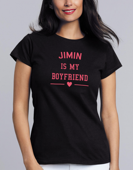 Μπλουζάκι με τύπωμα Jimin is my boyfriend