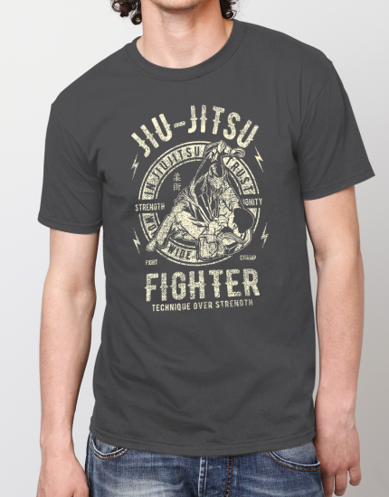 Μπλουζάκι με τύπωμα Jiu Jitsu Fighter