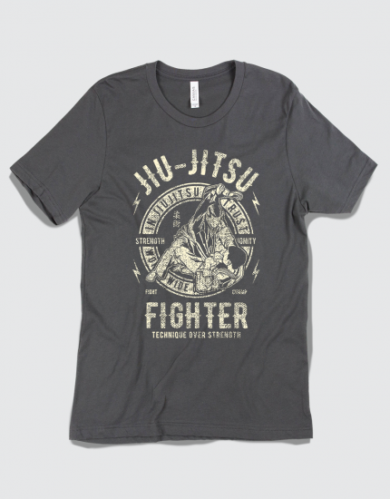 Μπλουζάκι με τύπωμα Jiu Jitsu Fighter