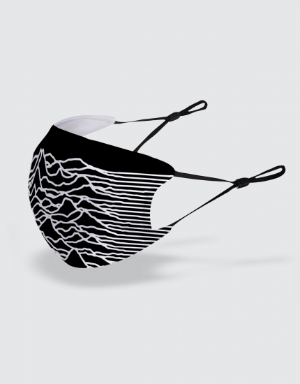 Μάσκα με εκτύπωση Unknown Pleasures