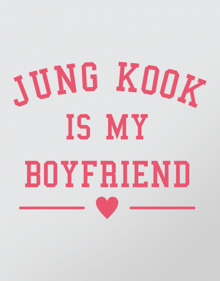 Μπλουζάκι με τύπωμα Jung Kook is my boyfriend