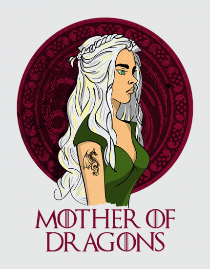 Μπλουζάκι με τύπωμα Mother of Dragons
