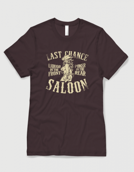 Μπλουζάκι με στάμπα Last Chance Saloon