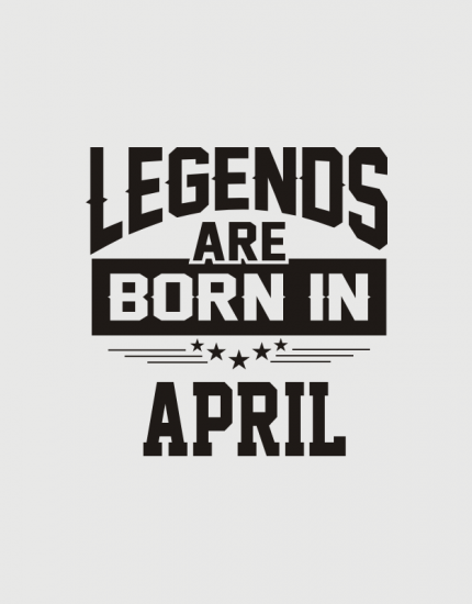 Μπλουζάκι με στάμπα Queens are born in April