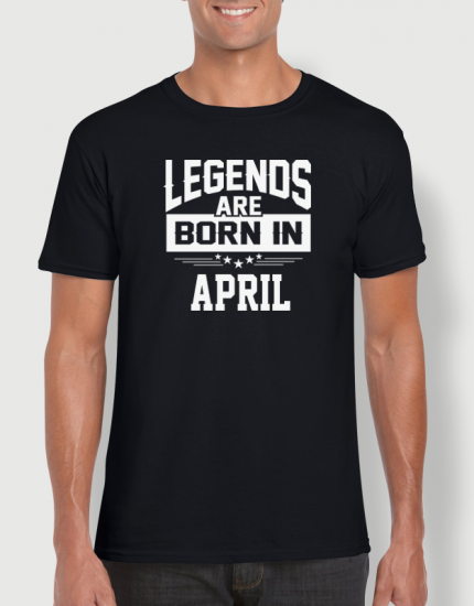 Μπλουζάκι με στάμπα Queens are born in April