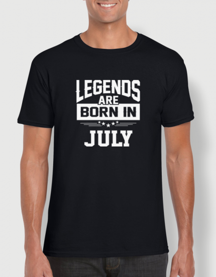 Μπλουζάκι με στάμπα Legends are born in July